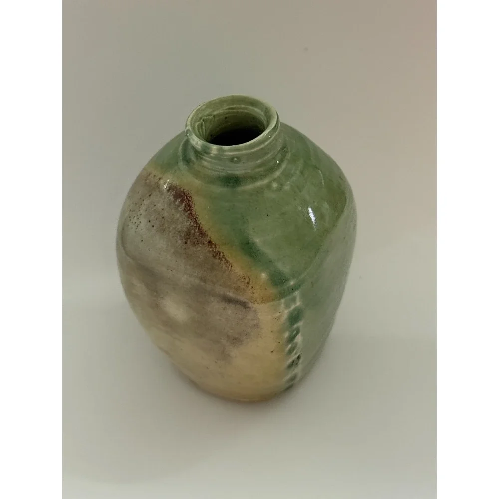 Studio Art Pottery Small‎ Abstract Bud Vase Signed 3.5
